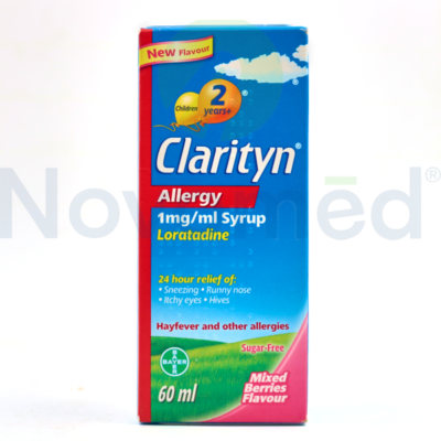 Clarityn Allergy Syrup 60ml Novomed